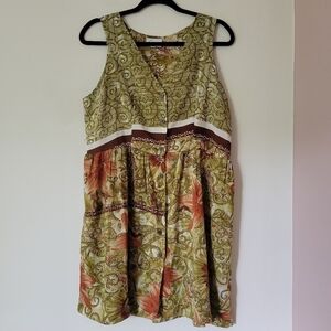 Guru Ecowear Silk Pinafore Boho Summer Sundress